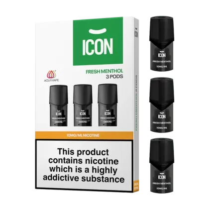 ICON Vape Fresh Menthol Pods (Pack of 3) - 10mg - Vape Product