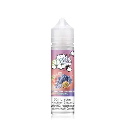 Slugger E-Liquid – Passion Fruit Strawberry Grape Ice 60ml (3 mg) - Vapebar Pk