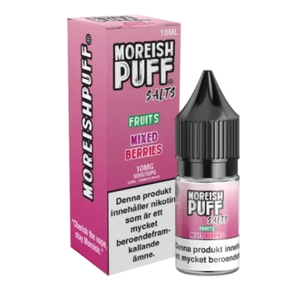 Moreish Puff Fruits – Mixed Berries 10mg 10ml – E juice med nikotin - Moreish Puff / Yes / 10mg / 10ml / 50/50