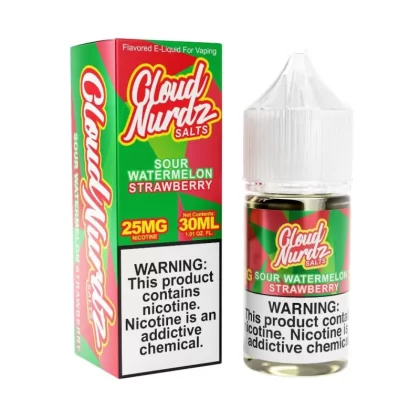 Cloud Nurdz Salts Sour Watermelon Strawberry eJuice - Vape Product; Vape Product, Vape Product