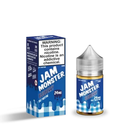 Jam Monster Salts Blueberry 30ml Nic Salt Vape Juice - Eightvape