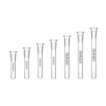 White Rhino Glass Downstems - Size#3 inch>3.5 inch>4 inch>4.5 inch>5 inch>5.5 inch>6 inch