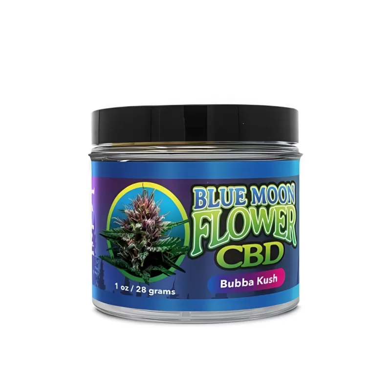 Blue Moon Hemp CBD Flower Buds in Jar