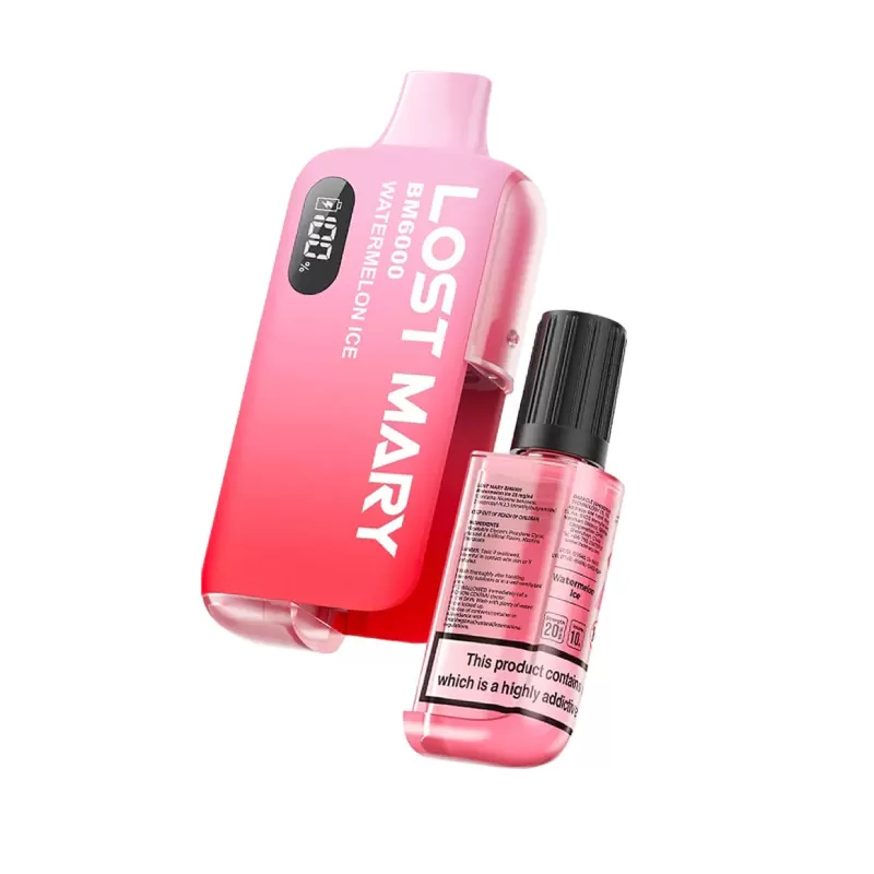 Lost Mary BM6000 Watermelon Ice Prefilled Pod Kit - Vapourdays Co