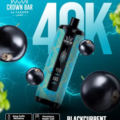 Al Fakher Crown Bar Mega Max 40K - Blackcurrant Ice - Crownbar Vape