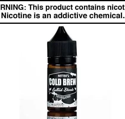 WHITE CHOCOLATE MOCHA BY NITRO’S COLD BREW SALTS 30ML - Vapejuice