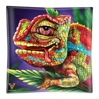 V Syndicate “Cloud 9 Chameleon” Glass Ashtray - Vape Store