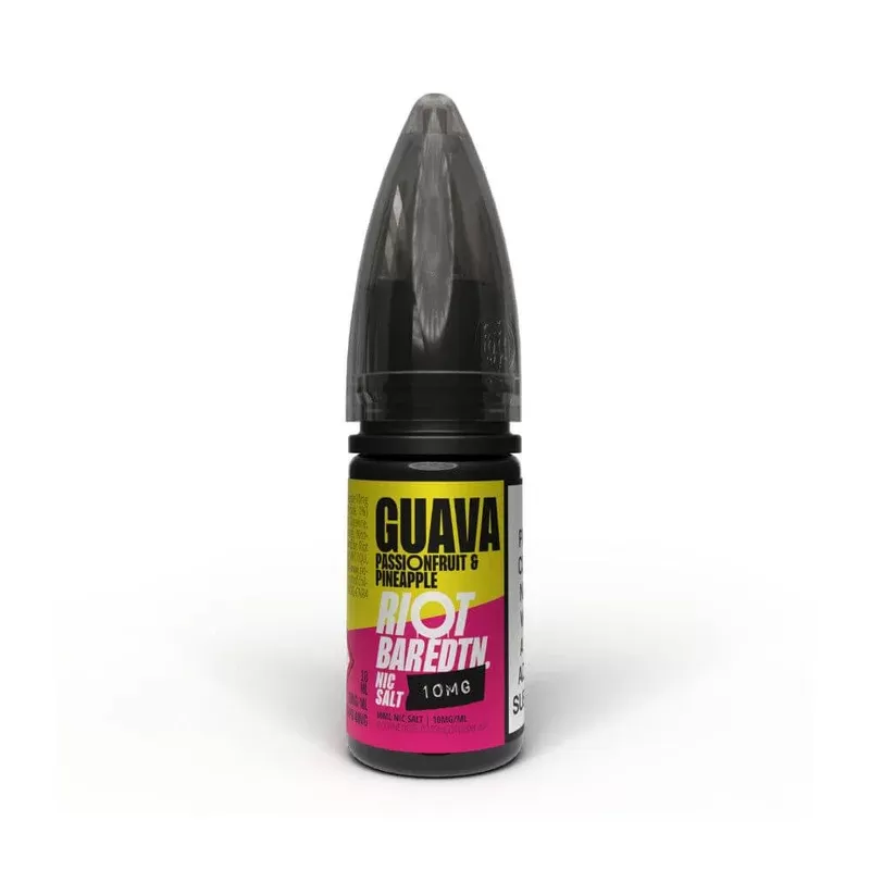 Guava Passionfruit & Pineapple Nic Salt e-Liquid by Riot BAR EDTN