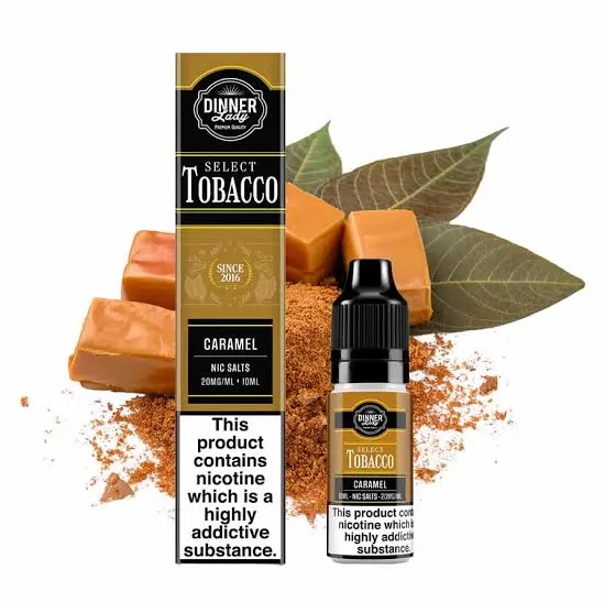 Dinner Lady – Select Tobacco – Caramel Tobacco – 20MG – 10ML - Vape Store