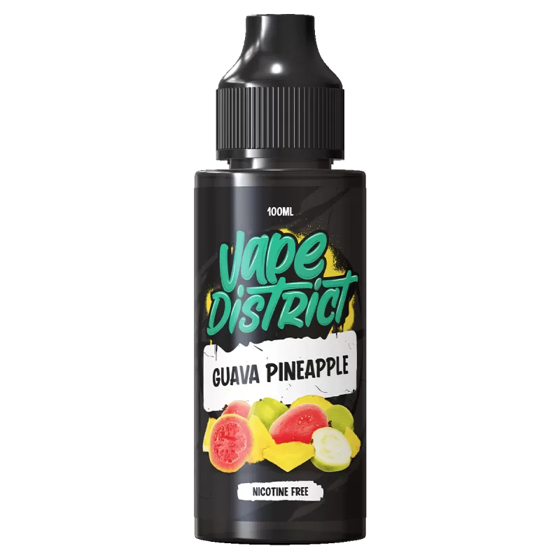 Guava Pineapple by Vape District 100ml - ICE NIC SHOTS (+£1.99)