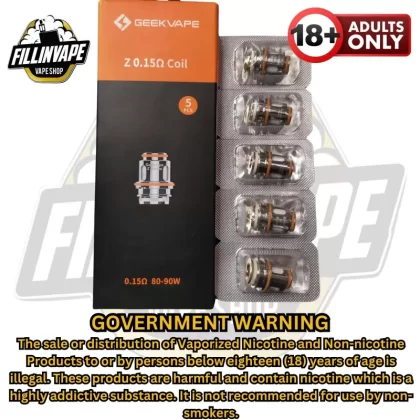 Geekvape Z-series coil for Z-Subohm tank - 5pcs/pack / 0.15 XM (70-85w)