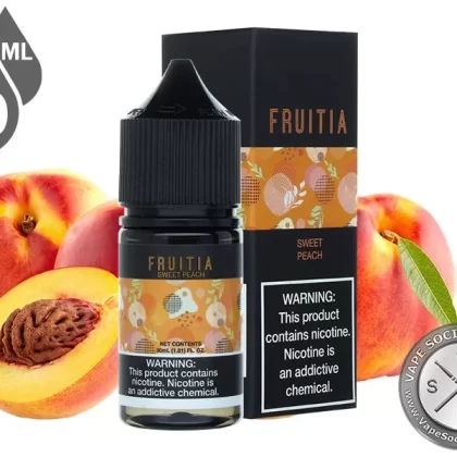 Sweet Peach By Fruitia Fresh Farms Salt 30ml