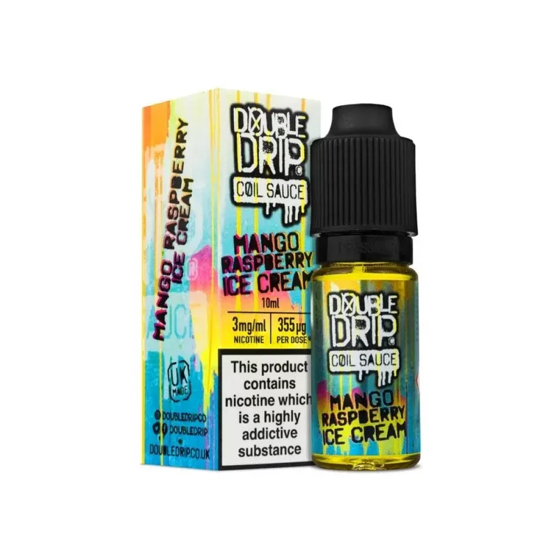 Double Drip – Coil Sauce – Mango Raspberry Ice Cream – 6mg – 10ml