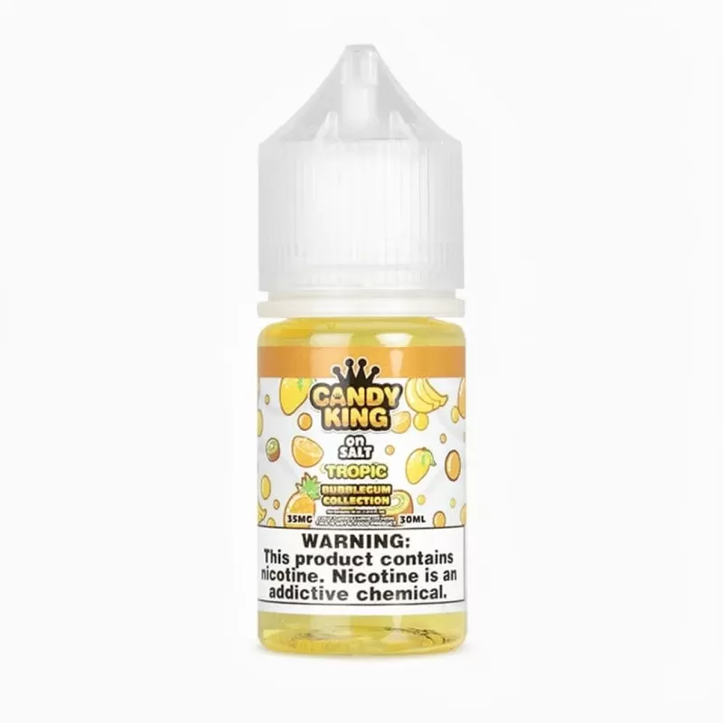 Candy King Tropic Salt Bubblegum On Salt Nicotine Vape Juice - Image 2