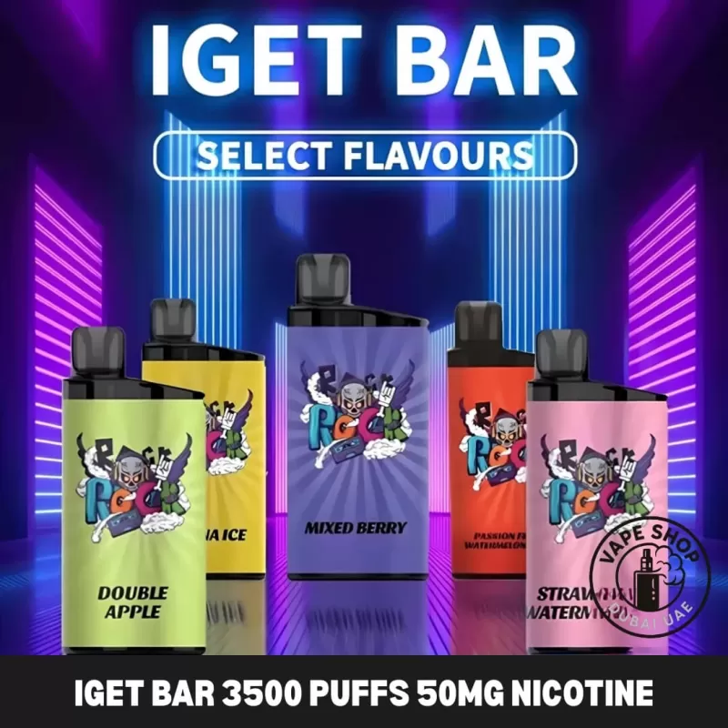 IGET Bar 3500 Puffs 50MG Nicotine Disposable Vape In Dubai - Blackberry Ice, Blackberry Pomegranate Cherry Ice (026E64)