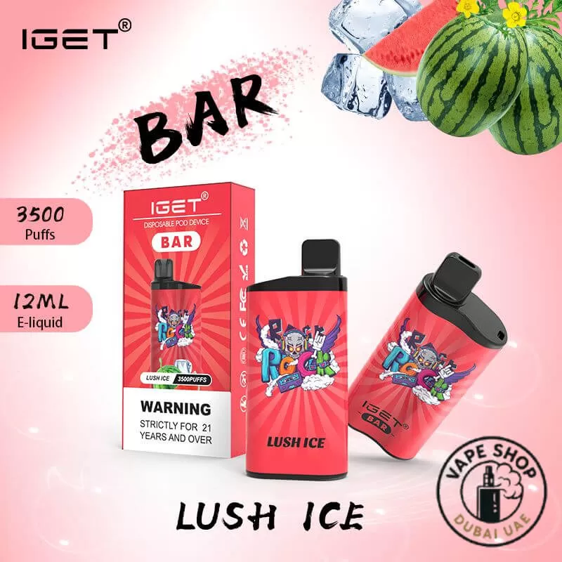 IGET Bar 3500 Puffs 50MG Nicotine Disposable Vape In Dubai - Blackberry Ice, Blackberry Pomegranate Cherry Ice (026E64) - Image 3