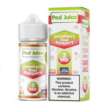 Pod Juice - Strawberry Kiwi Pomberry - 100ML E-Liquid