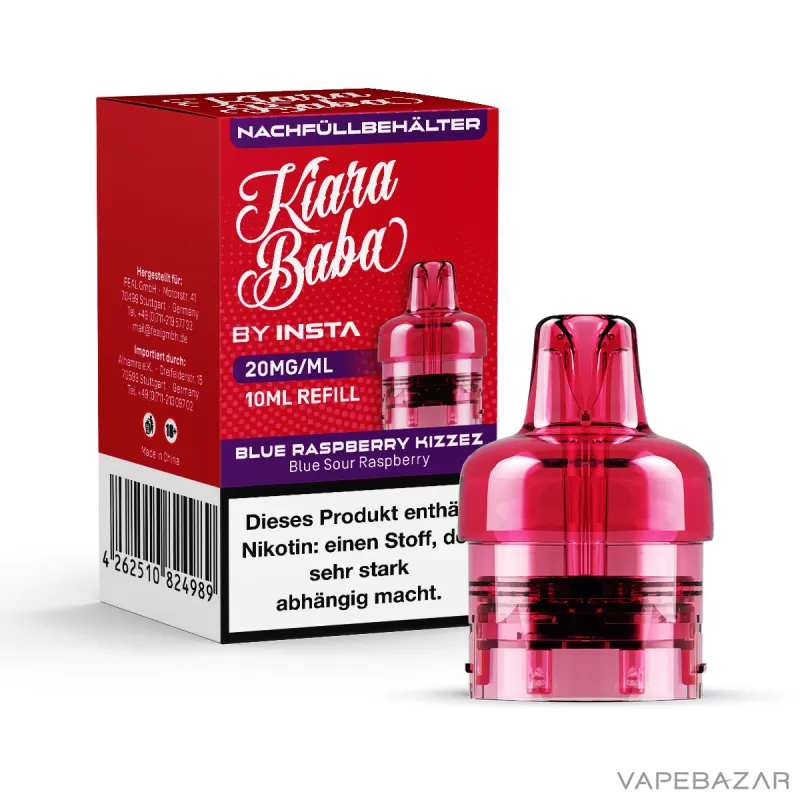 Kiara Baba Vape Pod – Blue Raspberry Kizzez - Blaubeere / Himbeere - Image 3