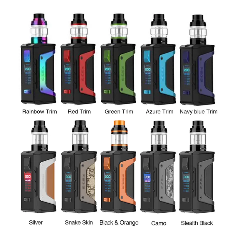 GeekVape Aegis Legend 200W TC Kit with Aero Mesh Tank - Stealth Black