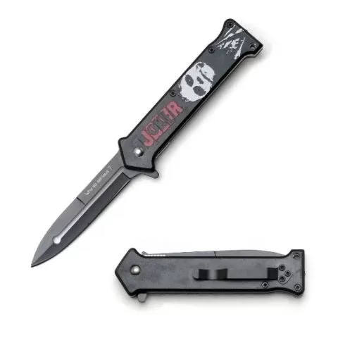 Snake Eye Tactical Spring Assisted Knife- Joker Black - Vape Store