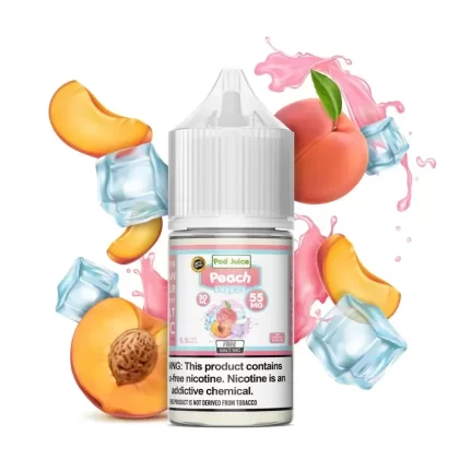 Pod Juice Peach Freeze TF 30ml Nic Salt Vape Juice - Vape Product