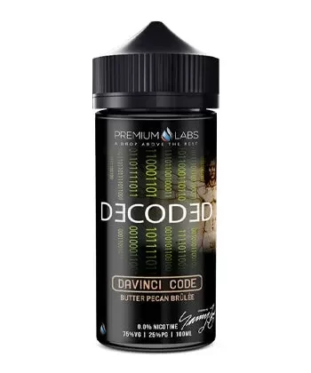 DaVinci Code Shortfill eLiquid by Decoded 100ml - 00mg / 100ml