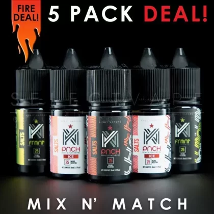 Khali Vapors Nic Salt – Mix and Match (5 Pack) 150ml