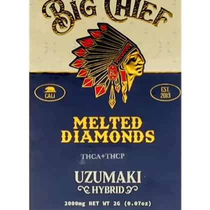 Uzumaki Big Chief Melted Diamonds THCA+THCP Cart 2G