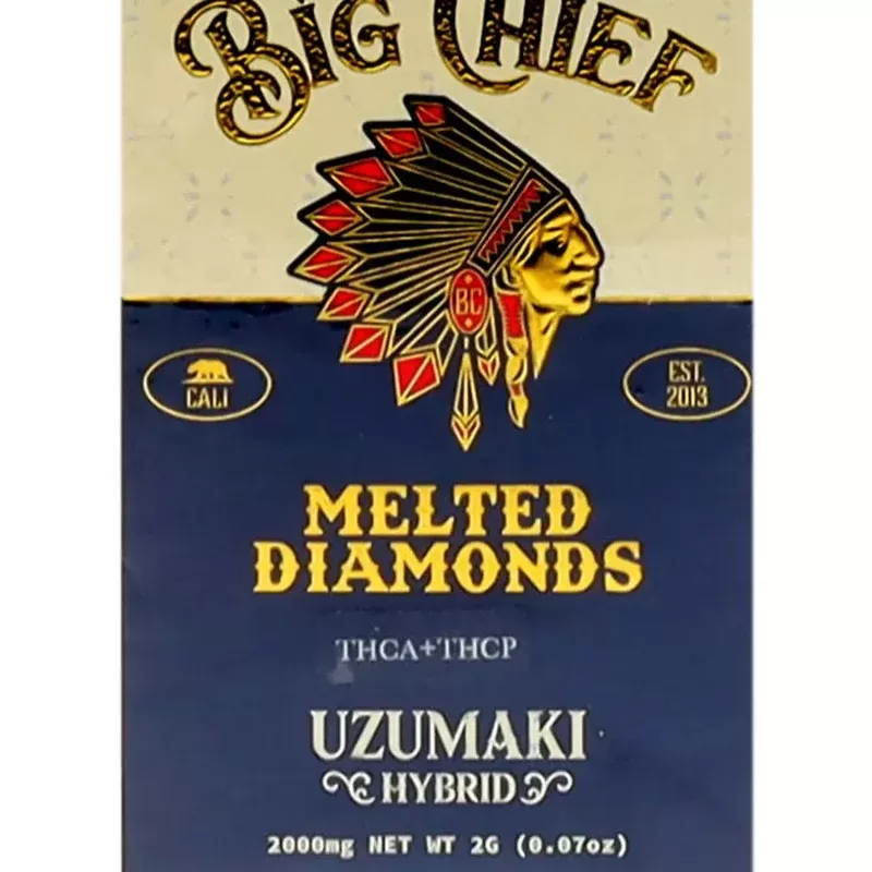 Uzumaki Big Chief Melted Diamonds THCA+THCP Cart 2G