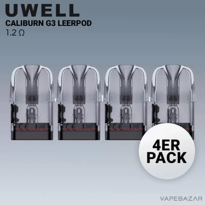 UWELL Caliburn G3 Refillable Pods – 1,2 Ohm - Vape Product (52D5AB)