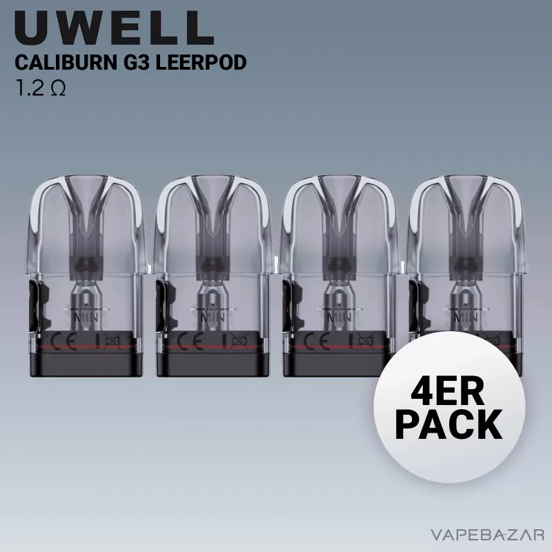UWELL Caliburn G3 Refillable Pods – 1,2 Ohm - Vape Product (52D5AB)