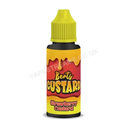 Berts Custard Strawberry Custard E-Liquid Shortfill - Vapestreams Co