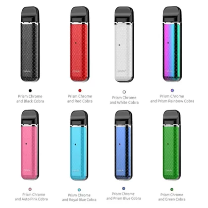 SMOK Novo Vape Pod System Starter Kit with 450mAh-2ML - Blue / Prism Chrome Cobra Edition