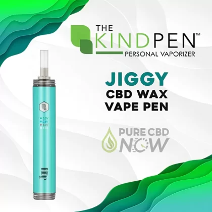 The Jiggy CBD WAX Vape Pen by The Kind Pen - Black, Gold (118B0C)