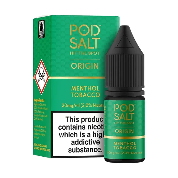 POD SALT Origin Salt Nic 20mg E-Liquid Vape in Dubai - CUBAN CREME, LIQUORICE TOBACCO - Image 3