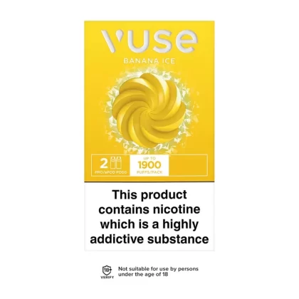 Vuse Pro Banana Ice Pods (2 Pack) - Strength#12mg>18mg