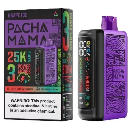Pachamama 25000 Puffs Disposable Vape 25K – Grape Ice - Vape Store