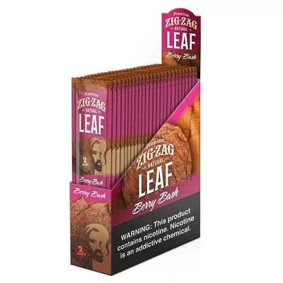 Zig Zag Natural Leaf Wraps Berry Bash - Product#Berry Bash~Packaging#25 Packs of 2