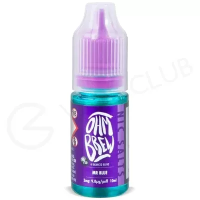 Mr Blue E-Liquid by Ohm Brew 50/50 Nic Salts