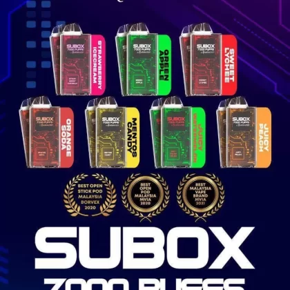 SUBOX BY ALADDIN PRO 7000 PUFFS DISPOSABLE VAPE POD - Vapevandal