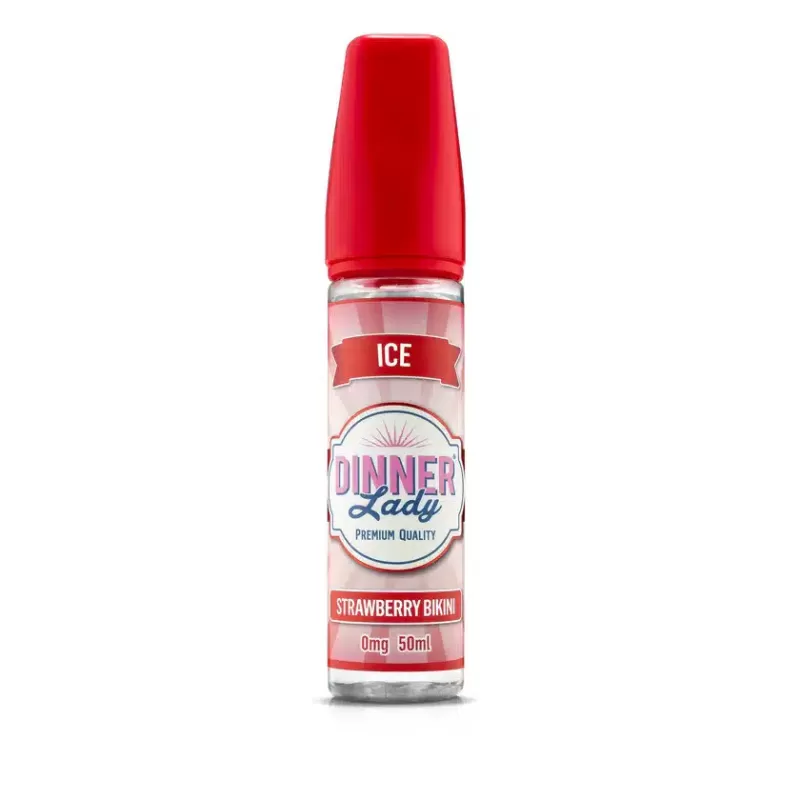 Strawberry Bikini (Ice)Dinner Lady 50ml Shortfill e Liquids – 70VG - Vapestorm Co