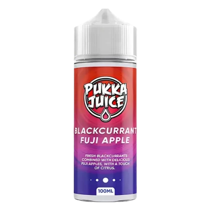 Pukka Juice Blackcurrant Fuji Apple Vape Juice 100ml - Size#0 Nic Shots>1 x 18mg Nic Shot>2x 18mg Nic Shot
