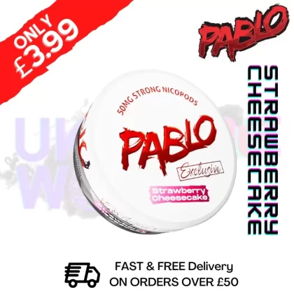 Strawberry Cheesecake Pablo Nicotine Pouches Nic Pouch (50mg)