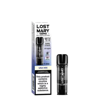 USA Mix Lost Mary Tappo Pods 2pk, 20mg – Packs of 5 or 10