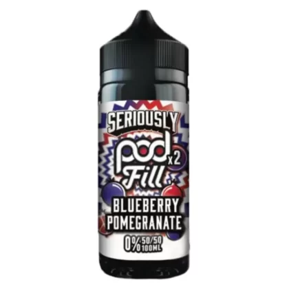 Seriously Pod Fill Blueberry Pomegranate 100ml Short Fill E Liquid - Vape Product, Vape Product