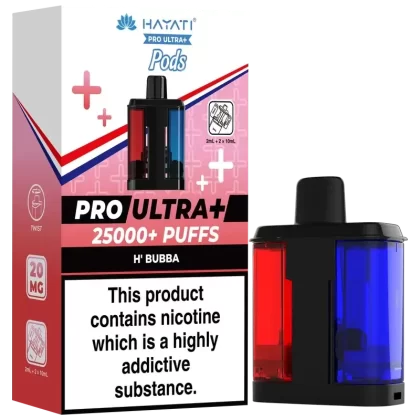 Hayati Pro Ultra Plus 25K Refill Pods - Flavour#Blackcurrant Cotton K Blue Raspberry>Blue Razz Cherry>Blue Razz GB>Blueberry Cotton K Raspberry Cotton K>Blueberry Raspberry>Blue Sour Raspber