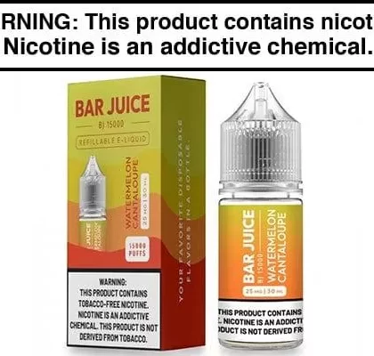 WATERMELON CANTALOUPE BY BAR JUICE BJ15000 SALTS 30ML - Vapejuice