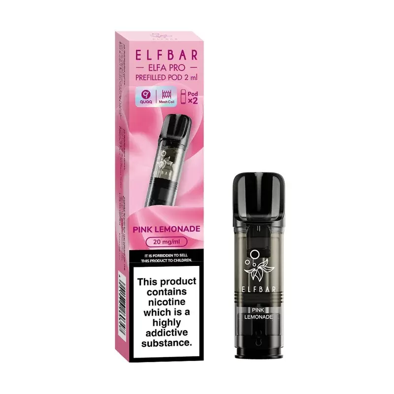 Elf Bar ELFA Pro Pink Lemonade Pods (2 Pack) - Strength#20mg