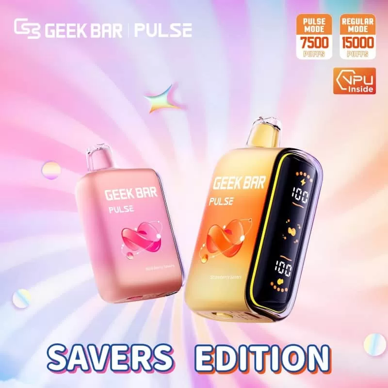 Geek Bar Pulse 15000 Puffs Vape - Banana Ice (Thermal Edition), Berry Bliss - Image 3