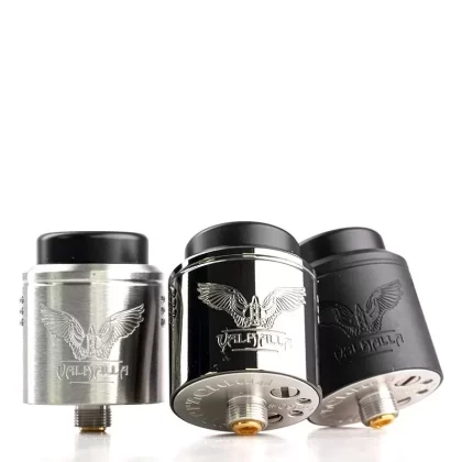 Valhalla Micro RDA By Vaperz Cloud - Colour#Stainless Steel>Gold>Matte Black>Satin Red>Electric Blue>Gunmetal>Satin Purple